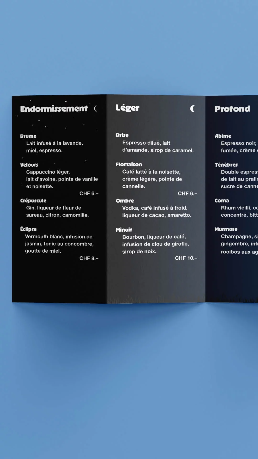 03 — Le menu